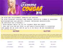 Tablet Screenshot of femme-cougar.biz